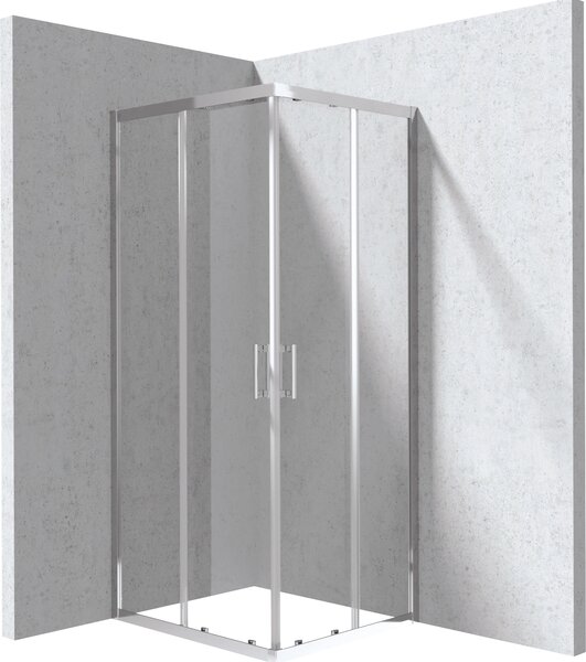 Deante Funkia Evo sprchový kout 90x80 cm obdélníkový chrom lesk/průhledné sklo KYC_0089P
