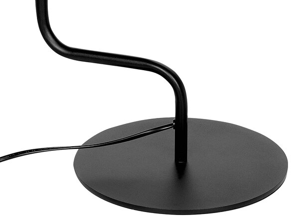 Stojací lampa RIMAVA Nastavitelná Kov Černá