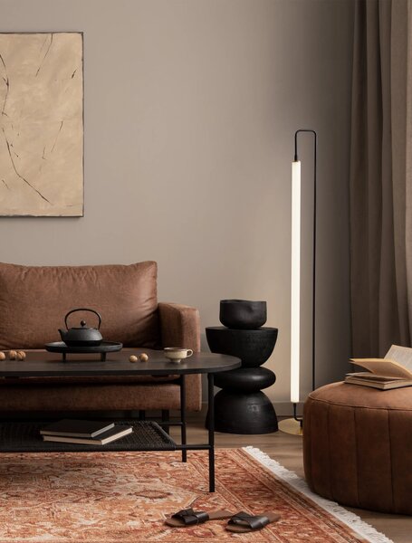 LED černá stojací lampa Wetro 32W