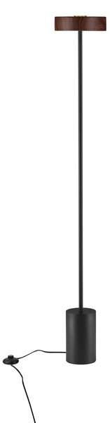 LED bílo-zlatá stojací lampa Thea – Dřevo