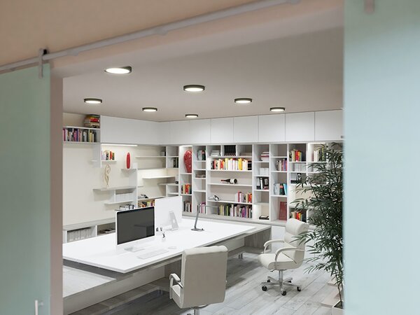 PANLUX s.r.o. Podhledové světlo LED kulaté DOWNLIGHT CCT ROUND IP44 6W černé