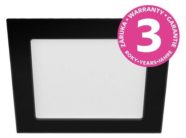 PANLUX s.r.o. Podhledové světlo LED hranaté DOWNLIGHT CCT SQUARE IP44 6W černé