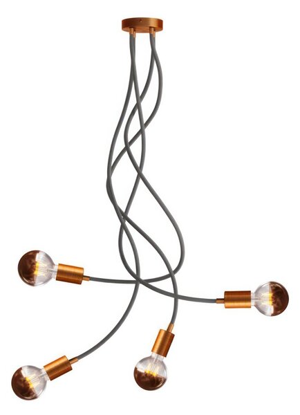 Creative cables Flex 90, stropní flexibilní svítidlo, se závitem G95 Barva: Matná měď