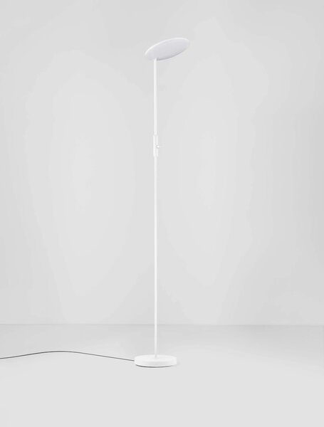 LED stmívatelná bílá stojací lampa Notos