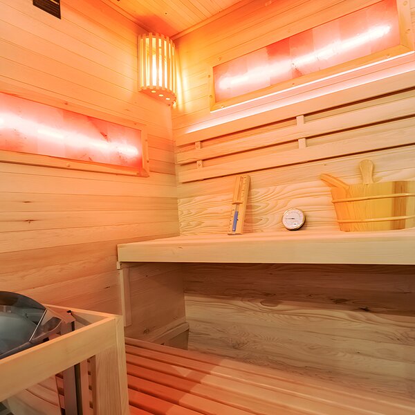 BPS-koupelny Finská sauna Lark 3-WD 140x150, 3-4 osoby