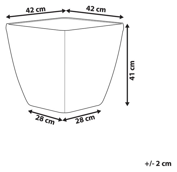 Květináč ASTRAS 42 cm Stříbrná
