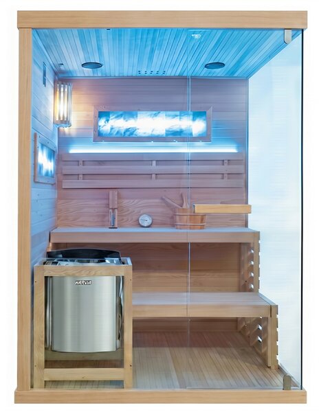 BPS-koupelny Finská sauna Lark 3-WD 140x150, 3-4 osoby