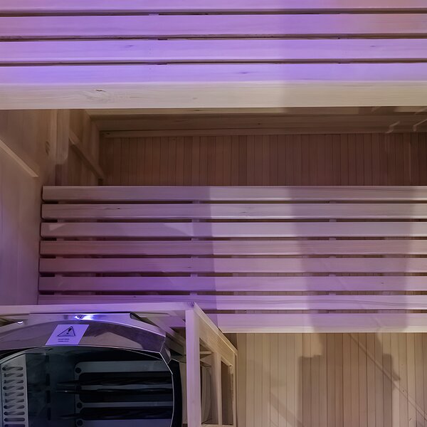 BPS-koupelny Finská sauna Lark 3-WD 140x150, 3-4 osoby