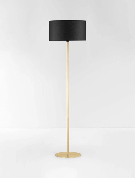 LED černo-zlatá stojací lampa Sibnia
