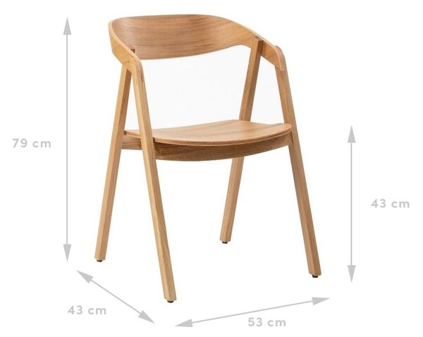 FormWood Dubové křeslo Henry