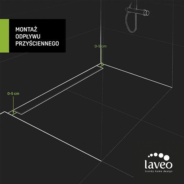 Laveo Basso, lineární odtok s mřížkou 50 cm, zlatá, LAV-COB_851D