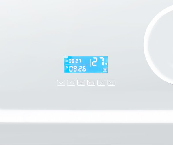 LED koupelnové zrcadlo THAIX 80 cm 60 cm Stříbrná