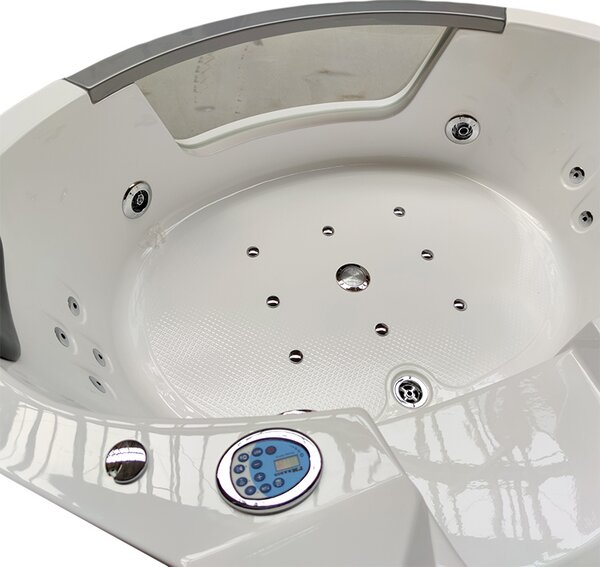 BPS-koupelny Hydromasážní vířivá vana Orino 632 135x135 s ohřevem vody