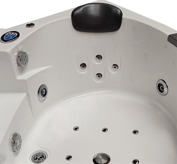 BPS-koupelny Hydromasážní vířivá vana Orino 632 135x135 s ohřevem vody