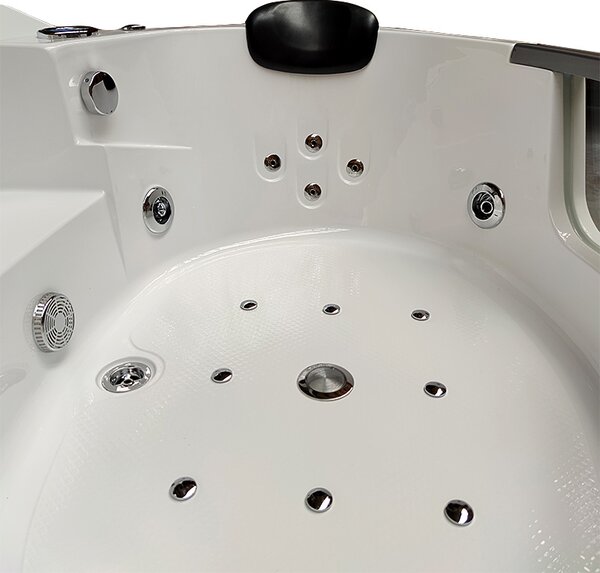 BPS-koupelny Hydromasážní vířivá vana Orino 632 135x135 s ohřevem vody