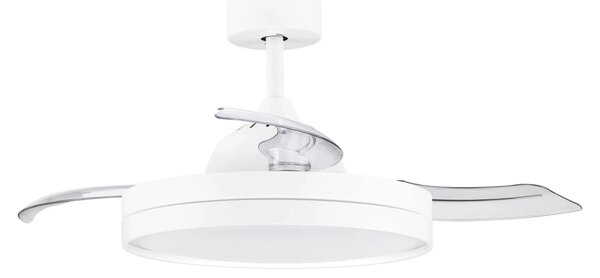 LED bílé designové stropní svítidlo Nevma s dálkovým ovládáním – Bílá