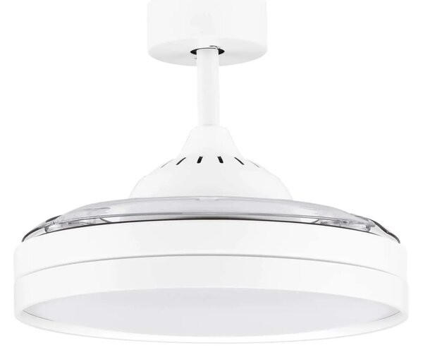 LED bílé designové stropní svítidlo Nevma s dálkovým ovládáním – Bílá