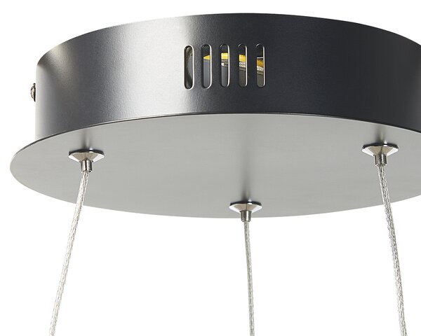 LED závěsná lampa PIBOR Kov Černá