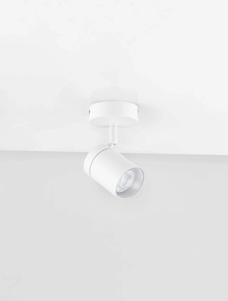 LED bílé designové stropní svítidlo Alma – Bílá