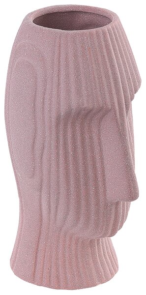 Váza na květiny PALLINI Kamenina 24 cm Broskvová