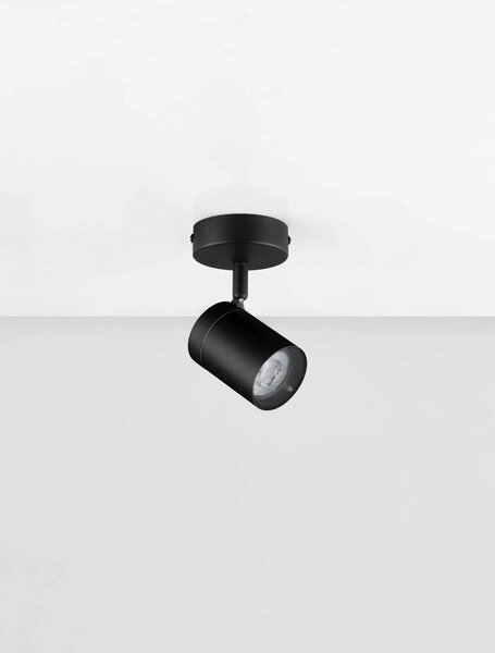 LED černé designové stropní svítidlo Alma – Černá
