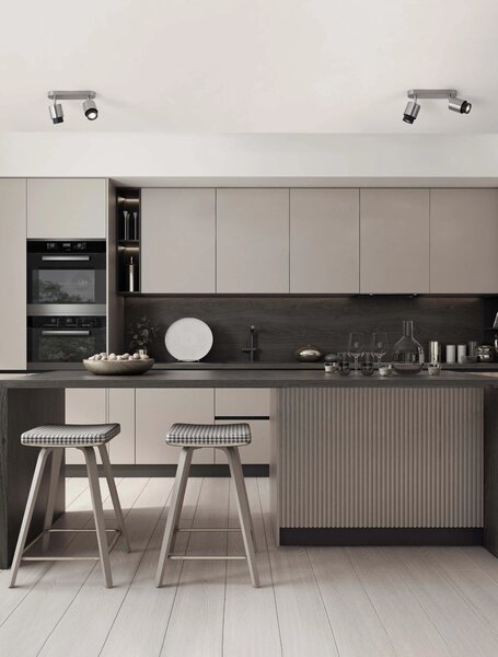 LED nikl designové stropní svítidlo Ison 2 – Šedá