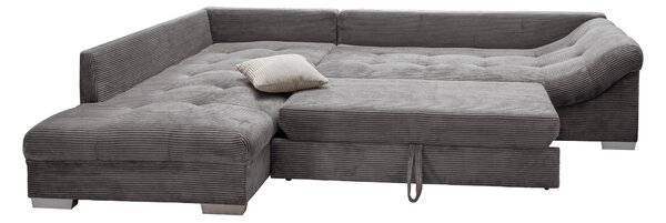 ROHOVÁ SEDAČKA, textil, šedá P & B - Sedací soupravy, Online Only
