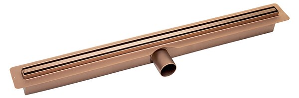 Laveo Slim, lineární odtok s mřížkou 50 cm, růžové zlato, LAV-COS_850D