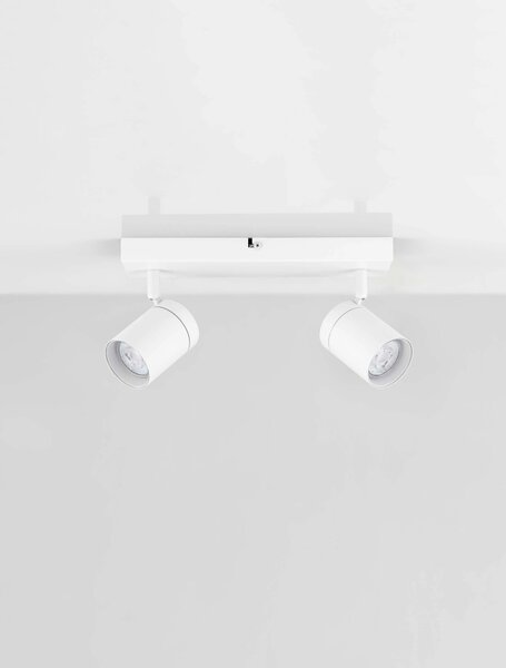 LED bílé moderní stropní svítidlo Alma – Bílá