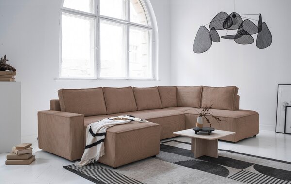 SEDACÍ SOUPRAVA, textil, šedohnědá MID.YOU - Sedací soupravy, Online Only