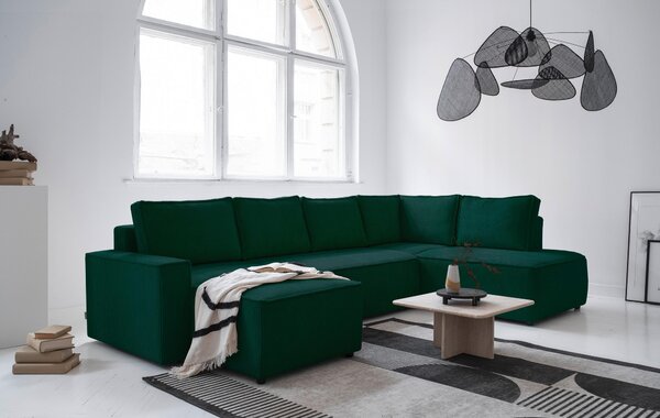SEDACÍ SOUPRAVA, textil, tmavě zelená MID.YOU - Sedací soupravy, Online Only