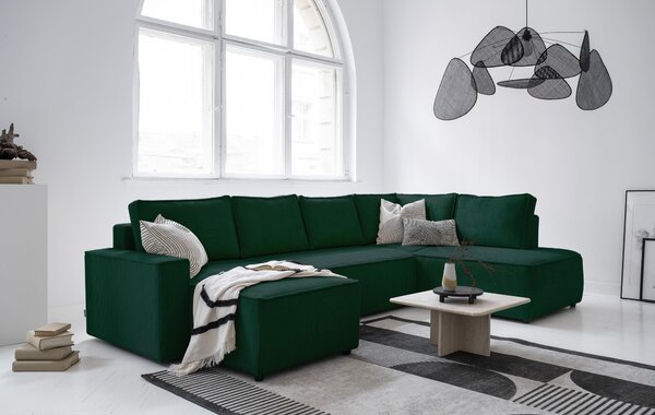 SEDACÍ SOUPRAVA, textil, tmavě zelená MID.YOU - Sedací soupravy, Online Only