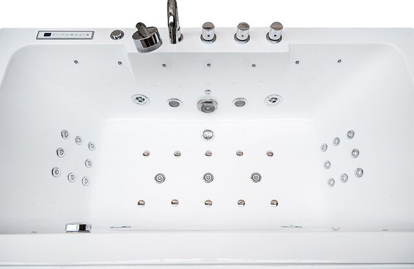 BPS-koupelny Hydromasážní vířivá vana IRIS 933A 150x84 Bílá s ohřevem vody