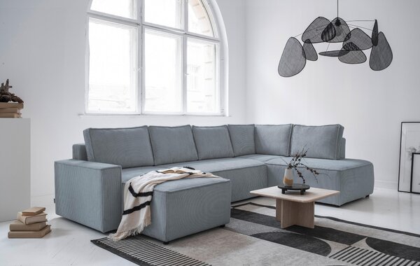 SEDACÍ SOUPRAVA, textil, světle šedá MID.YOU - Sedací soupravy, Online Only