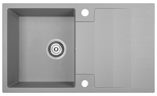 Kuchinox Rab, 1-komorový granitový dřez 760x440x160 mm, šedá, LAV-SBF_511Y
