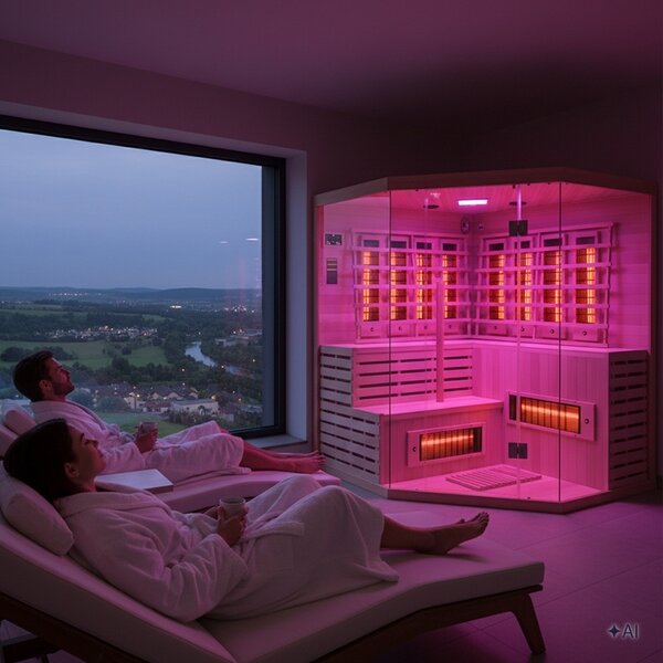 BPS-koupelny Infrasauna Relax ALTA7 180x180, 5-6 osob