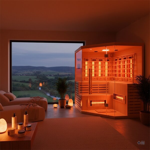 BPS-koupelny Infrasauna Relax ALTA7 180x180, 5-6 osob