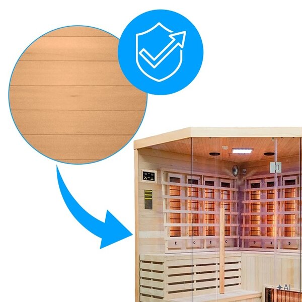BPS-koupelny Infrasauna Relax ALTA7 180x180, 5-6 osob