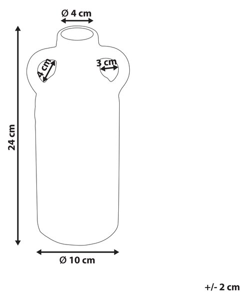 Váza na květiny DRAMA Keramika 24 cm Pastelově růžová