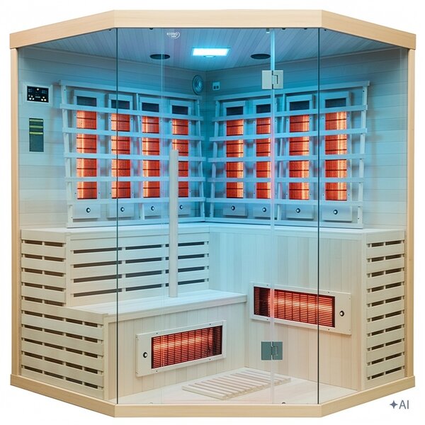 BPS-koupelny Infrasauna Relax ALTA7 180x180, 5-6 osob