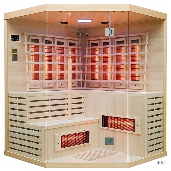 BPS-koupelny Infrasauna Relax ALTA7 180x180, 5-6 osob