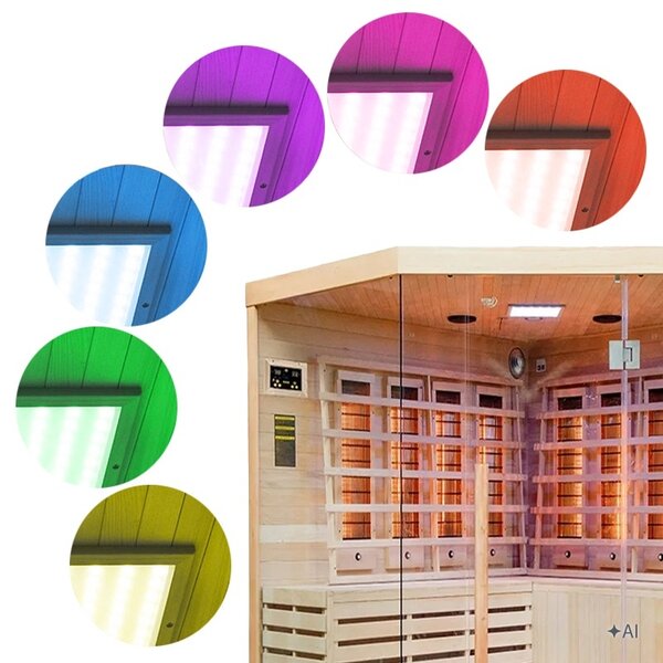 BPS-koupelny Infrasauna Relax ALTA7 180x180, 5-6 osob