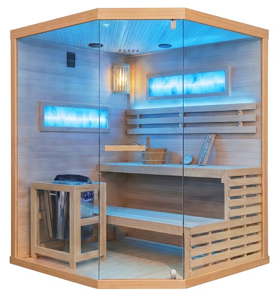 BPS-koupelny Finská sauna Relax LARK4 WD 150x150, 4-5 osob