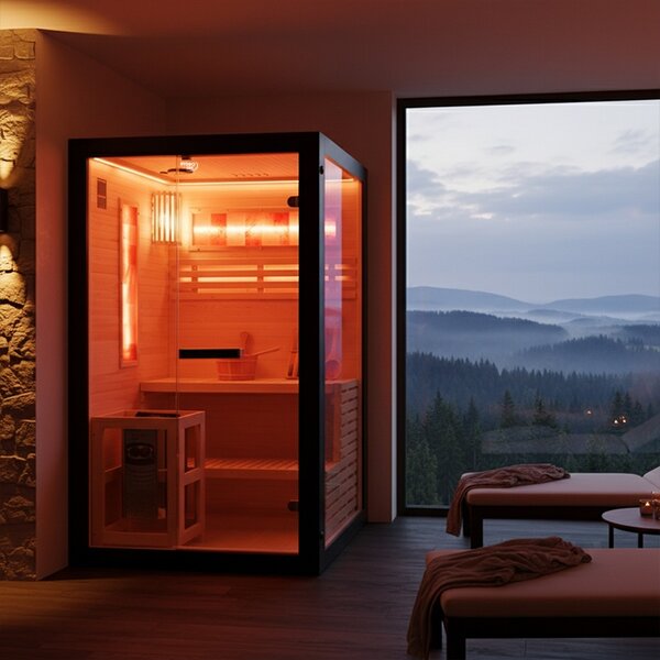BPS-koupelny Finská sauna Relax FORSA1 BL 120x120, 2 osoby