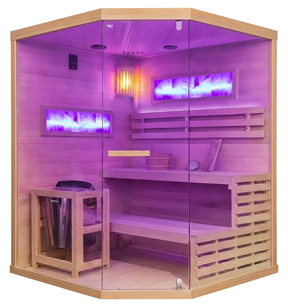 BPS-koupelny Finská sauna Relax LARK4 WD 150x150, 4-5 osob