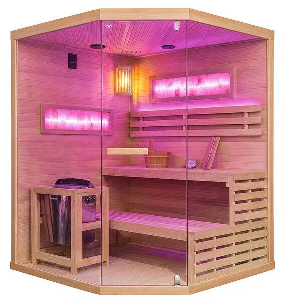 BPS-koupelny Finská sauna Relax LARK4 WD 150x150, 4-5 osob