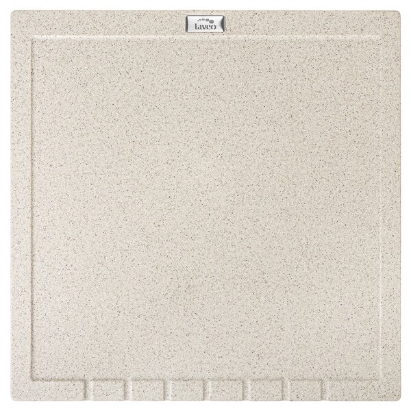 Laveo Halvo, granitový odkapávač 350x350x25 mm, béžová, LAV-OBA_401T