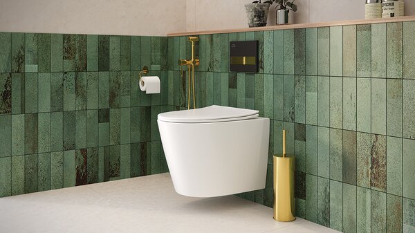 Laveo Jari Cycleon, závěsné WC s vířivým systémem CycleOn 485x370x325 mm + toaletní sedátko, bílá, LAV-VMJ_609S