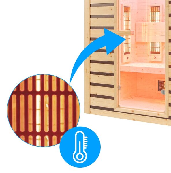 BPS-koupelny Infrasauna TROMSO 3 153x110, 3-4 osoby