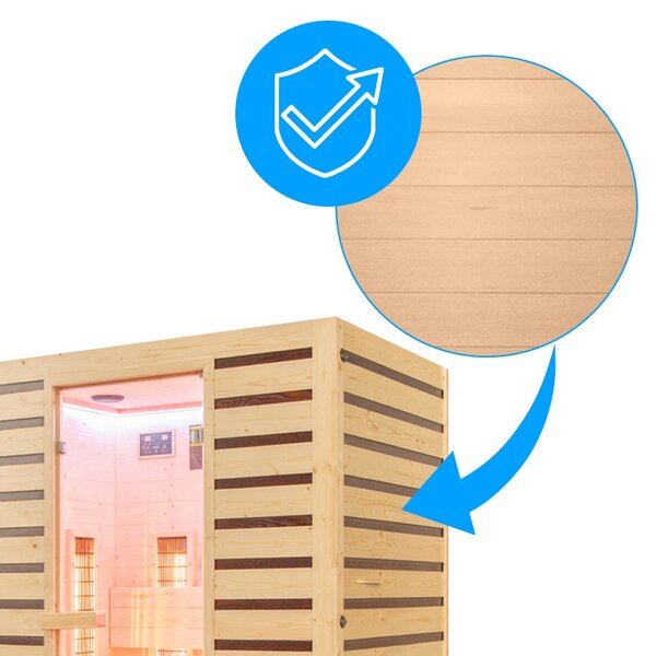 BPS-koupelny Infrasauna TROMSO 3 153x110, 3-4 osoby
